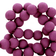 Acryl Perlen 4mm matt Mulberry purple